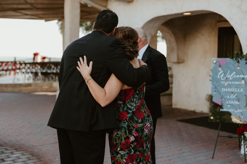 Candid moments of guests enjoying Spring wedding in Austin, Texas.