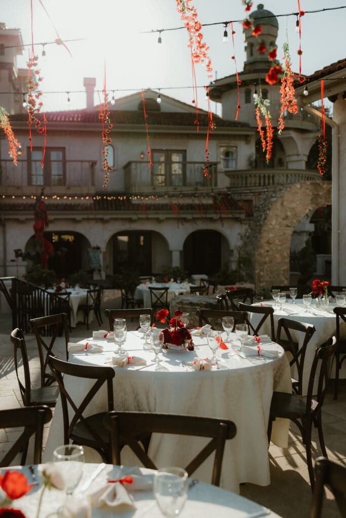 Elegant European-inspired villa wedding details near Austin, Texas.

